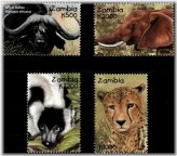 Zambia Wildlife Series Stamps