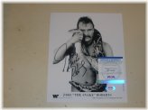 Vintage Wrestling Icon Autographed 8x10 Black and White Photograph with PSA/DNA Certification