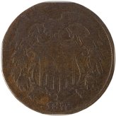 1872 Key Date Two Cent Piece