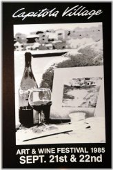 Capitola Village Art & Wine Festival 1985 - Topographic View