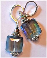 Sapphire Sky Crystal Earrings