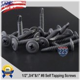 Black Metal Tek Screws