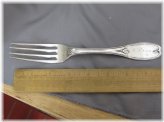 Tuscan Pattern Coin Silver Dinner Fork
