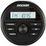 Marine Gauge-Style Digital Media Receiver with USB/Bluetooth Connectivity by KICKER