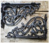 Ivy Scroll Cast Iron Brackets