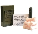 Olive Drab Spark Lite Fire Starter with Tinder Quik Tabs