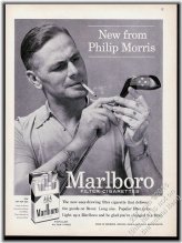 Vintage Marlboro Man Golf Club Print Ad