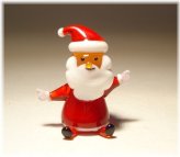 Jolly Glass Santa Figurine