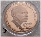 Bronze Medal Commemorating Gifford Pinchot Forestry Building