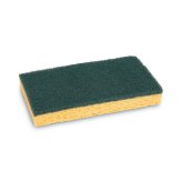Yellow/Green Medium Duty Scrubbing Sponge Pack