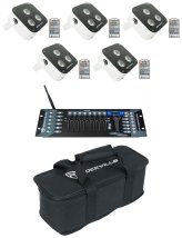 Party Pro LED Wash Light Kit with DMX Controller and Bag