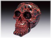 Crackling Inferno Skull Figurine