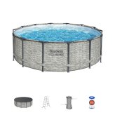 Steel Pro MAX 14-Foot Round Pool Set with Pump & Cover