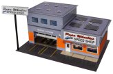 Papa Wheelies Speed Shop" Slot Car Photo Building Kit