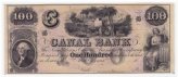 Canal Bank New Orleans $100 Obsolete Remainder Note
