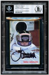 Vintage Stefan Johansson F1 Autograph