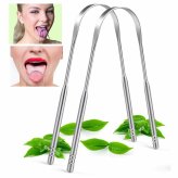 FreshBreath Stainless Steel Tongue Scraper Set