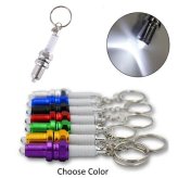 Spark Plug Glow Keychain