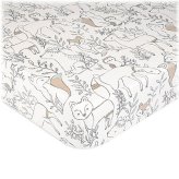 Ezra Woodland Cotton Sateen Crib Sheet