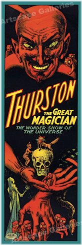 Vintage Magic Illusion Poster - 1914 Thurston Tribute