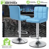 Blue Swivel Pub Chairs