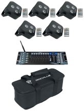 Blackout Party Lights Set with DMX Controller and Carrying Bag