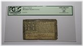 Annapolis Maryland 1770 $8 Colonial Bank Note