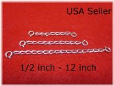 SecureLink Sterling Silver Chain Extender with Safety Clasp