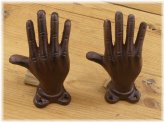Rustic Hand Cast Iron Bookends