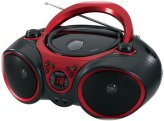 Sport Stereo CD Player with AM/FM Radio - Red/Black