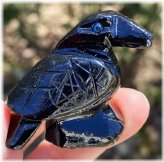 Midnight Guardian Raven Statue