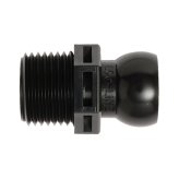 Black NPT Connector & Adapter for Loc-Line Plumbing