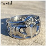 Stainless Steel Celtic Claddagh Ring for Men