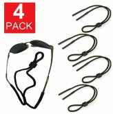 Black Neck Lanyard Set for Glasses - 4 Pack