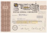 Kentucky Dollar General Corporation Stock Certificate