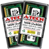 16GB DDR3 Laptop Memory Kit by A-Tech