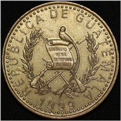 Quetzal 1999 AU World Coin #522