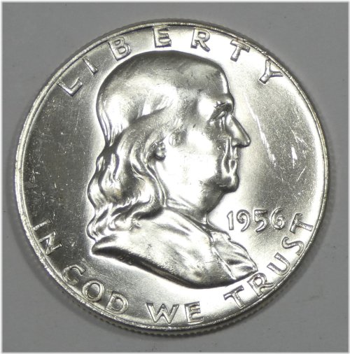 1956 Franklin Half Dollar Brilliant Uncirculated