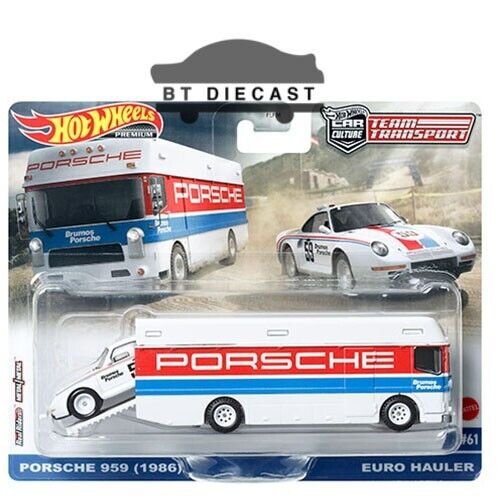 Precision Classics: Porsche 959 & Euro Hauler Diecast Model Set