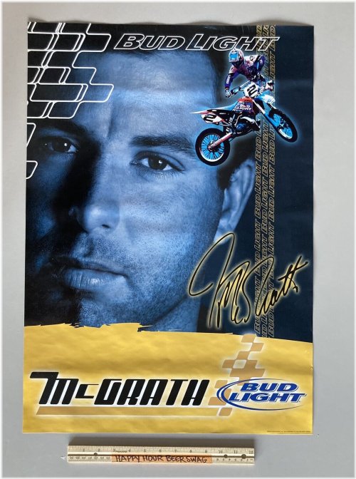 Vintage Dirt Bike Beer Poster