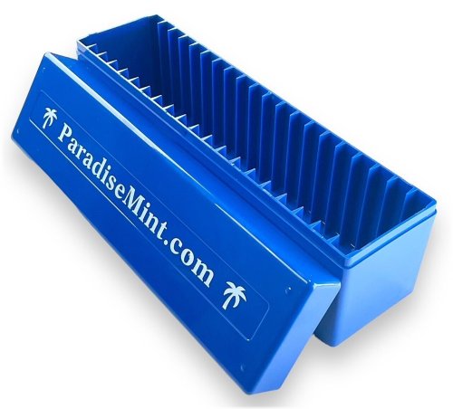 Blue Slab Coin Storage Box by Paradise Mint
