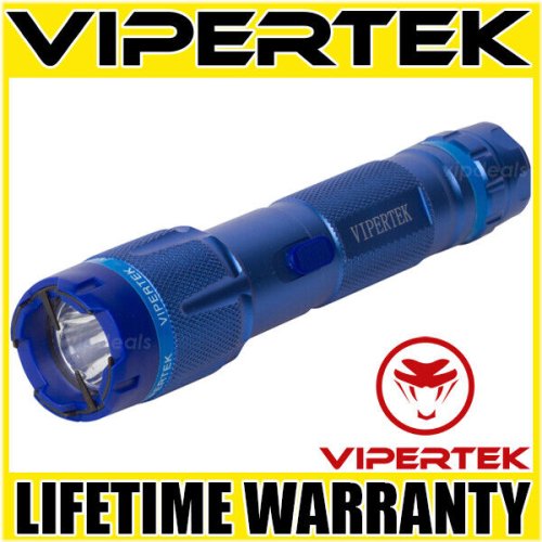 Blue Lightning Rechargeable Stun Flashlight