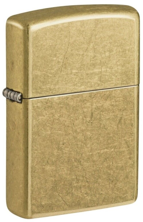 Brass Street Finish Zippo Lighter - New In Box (Model 48267)