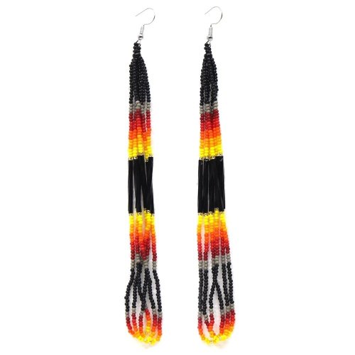 Midnight Rainbow Dangle Earrings