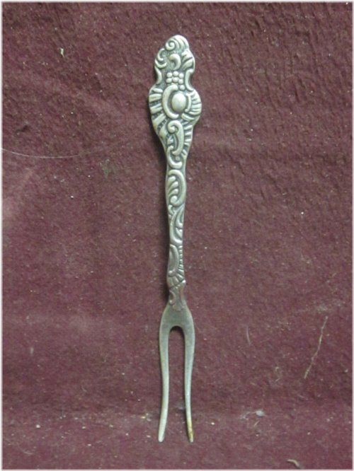 Nils-Johan Swedish Silverplate Pickle Fork