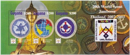 Scout Jamboree Sattahip Thailand Badges 2002 Stamp Set