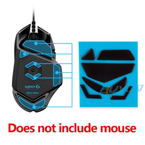 Precision Mouse Skates for Logitech G502/G502 Hero Gaming Mouse