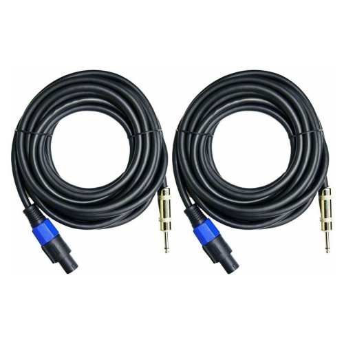 SparkWire 25 - High-Quality Audio Speaker Cable with Speakon and 1/4" Connectors