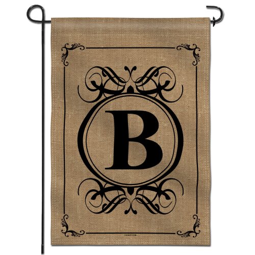 Personalized Initial Garden Flag