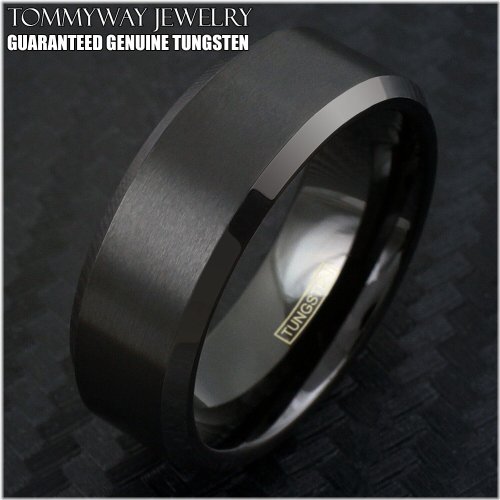 Midnight Brush Wedding Band